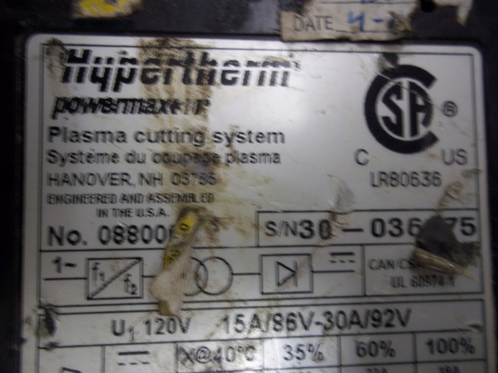Image #3 of Repair NH 03755 HYPERTHERM HYPERTHERM POWERMAX 30 PLASMA CUTTING MACHINE HANOVER in Malaysia, Singapore, Thailand, Indonesia