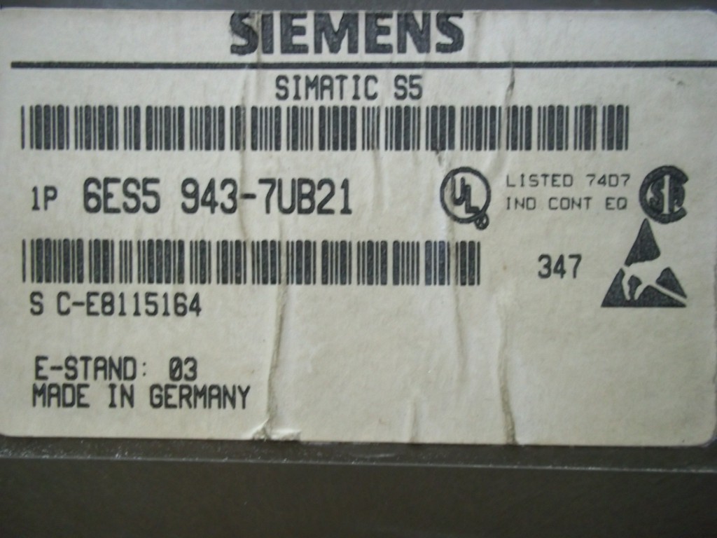 Image #1 of Repair 6ES5 943-7UB21 SIMATIC SIMATIC S5 in Malaysia, Singapore, Thailand, Indonesia