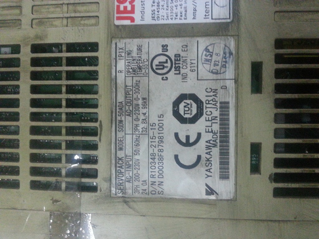 Image #1 of Repair SGDM-50ADA YASKAWA YASKAWA SERVOPACK in Malaysia, Singapore, Thailand, Indonesia