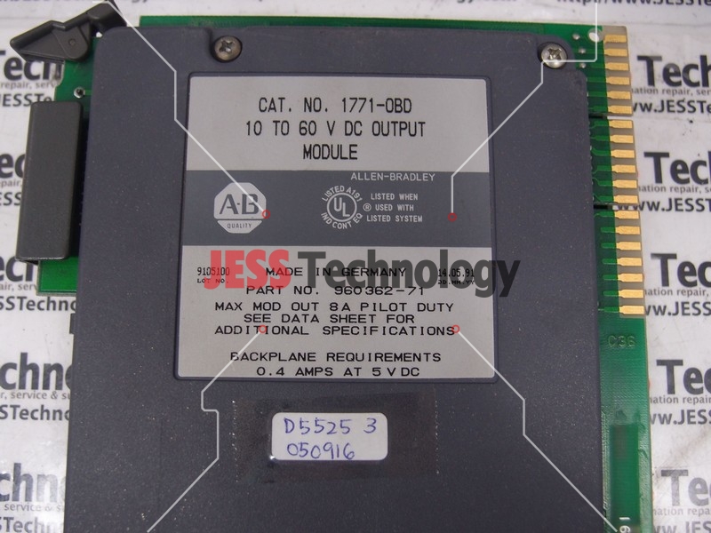 Image #1 of Repair ALLEN-BRADLEY 1771-0BD ALLEN BRADLEY DC OUTPUT MODULE in Malaysia, Singapore, Thailand, Indonesia
