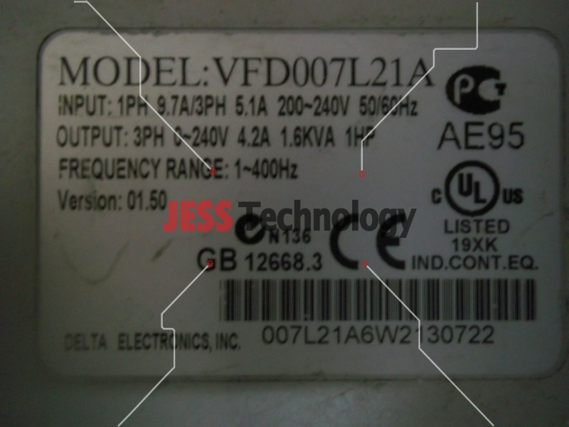 Image #3 of Repair DELTA VFD007L21A DELTA INVERTER in Malaysia, Singapore, Thailand, Indonesia