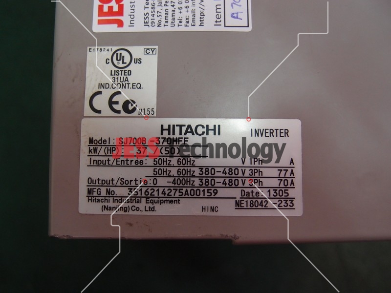 Image #1 of Repair HITACHI SJ700B-370HFF HITACHI INVERTER in Malaysia, Singapore, Thailand, Indonesia