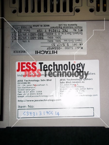 Image #3 of Repair SJ200- 055HFEF HITACHI HITACHI SJ200 in Malaysia, Singapore, Thailand, Indonesia
