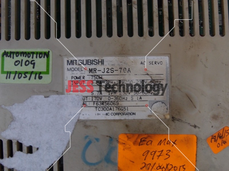 Image #3 of Repair MITSUBISHI MR-J2S-70A MITSUBISHI MELSERVO AC SERVO in Malaysia, Singapore, Thailand, Indonesia
