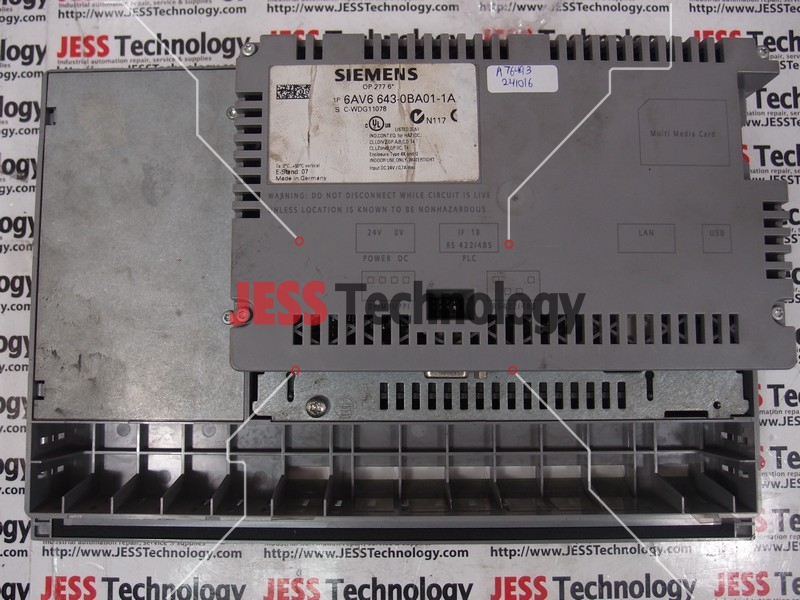 Image #2 of Repair SIEMENS 6AV6 643-0BA011-1AX0 SIEMENS SIMATIC PANEL OP 277 6” in Malaysia, Singapore, Thailand, Indonesia