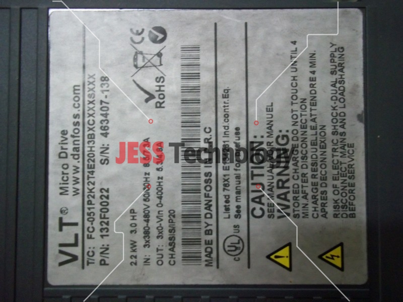 Image #4 of Repair VLT FC-051P2K2T4E20H3BXCXXXSXXX 132F0022 VLT MICRO DRIVE in Malaysia, Singapore, Thailand, Indonesia