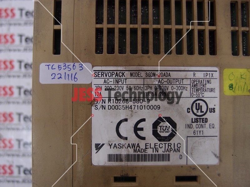 Image #1 of Repair YASKAWA SGDM-20ADA YASKAWA SERVOPACK in Malaysia, Singapore, Thailand, Indonesia