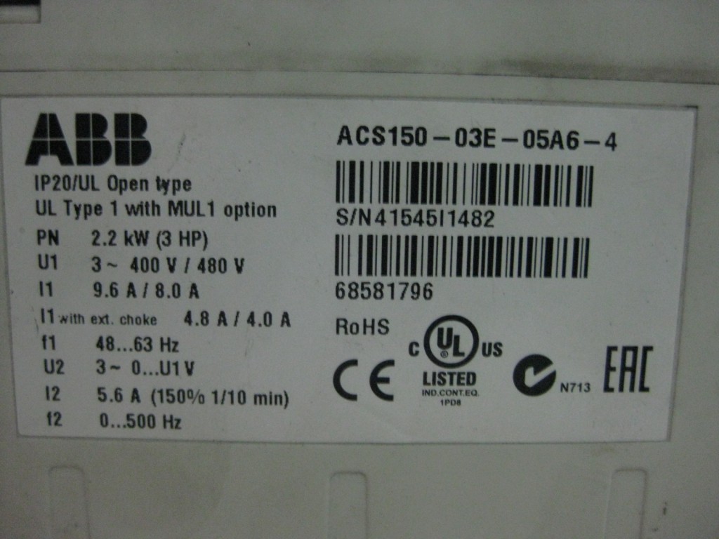 Image #2 of Repair ABB ACS150-03E-05A6-4 INVERTER in Malaysia, Singapore, Thailand, Indonesia