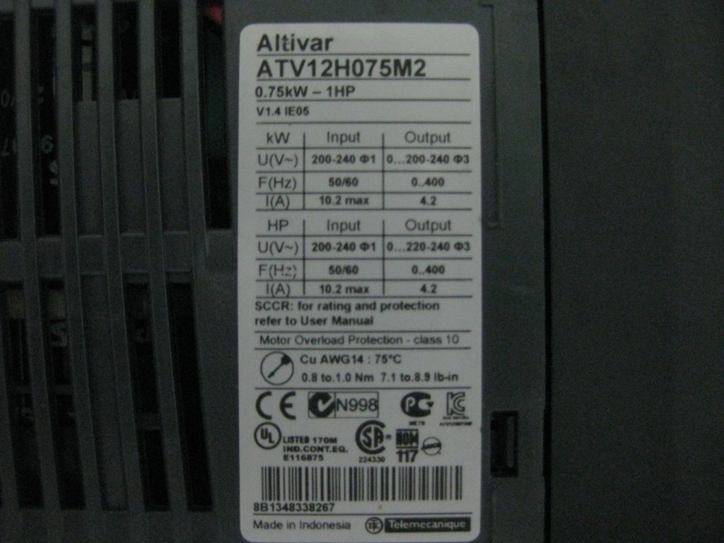 Image #3 of Repair ALTIVAR ATV12H075M2 ALTIVAR INVERTER in Malaysia, Singapore, Thailand, Indonesia