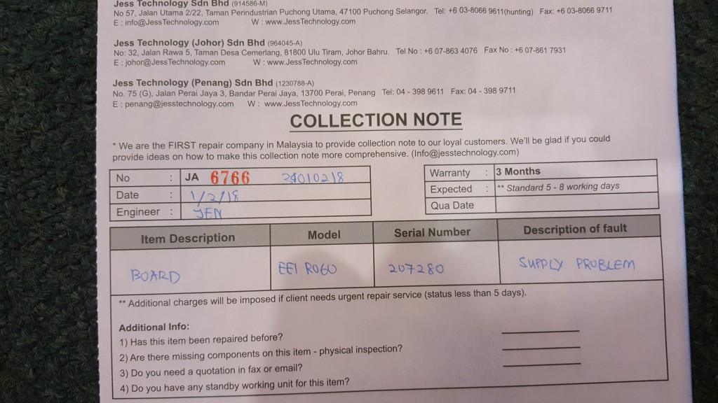 Image #4 of Repair - EE1 R060 BOARD in Malaysia, Singapore, Thailand, Indonesia