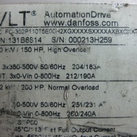 Repair Danfoss FC302P110T5E00H(131B6814) INVERTER in Malaysia, Singapore, Thailand, Indonesia