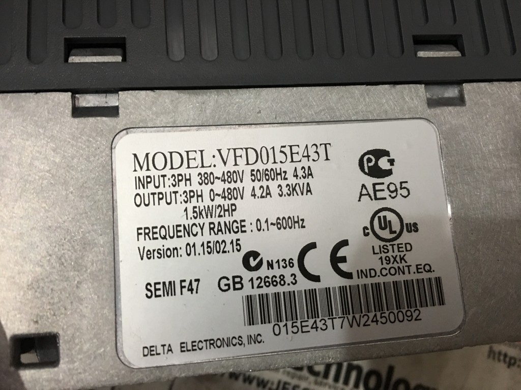 Image #4 of Repair DELTA VFD015E43T DELTA ELECTRONICS in Malaysia, Singapore, Thailand, Indonesia