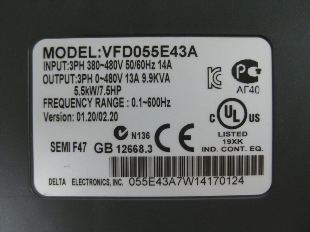 Image #4 of Repair DELTA VFD055E43A INVERTER in Malaysia, Singapore, Thailand, Indonesia
