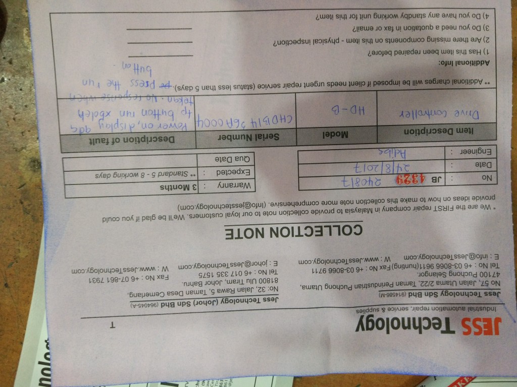 Image #3 of Repair - HD-B DRIVE CONTROLLER in Malaysia, Singapore, Thailand, Indonesia