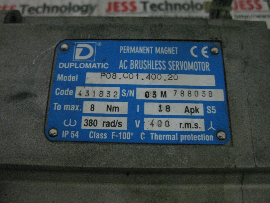 Image #3 of Repair DUPLOMATIC P08.C01.400.20 AC BRUSHLESS SERVOMOTOR in Malaysia, Singapore, Thailand, Indonesia