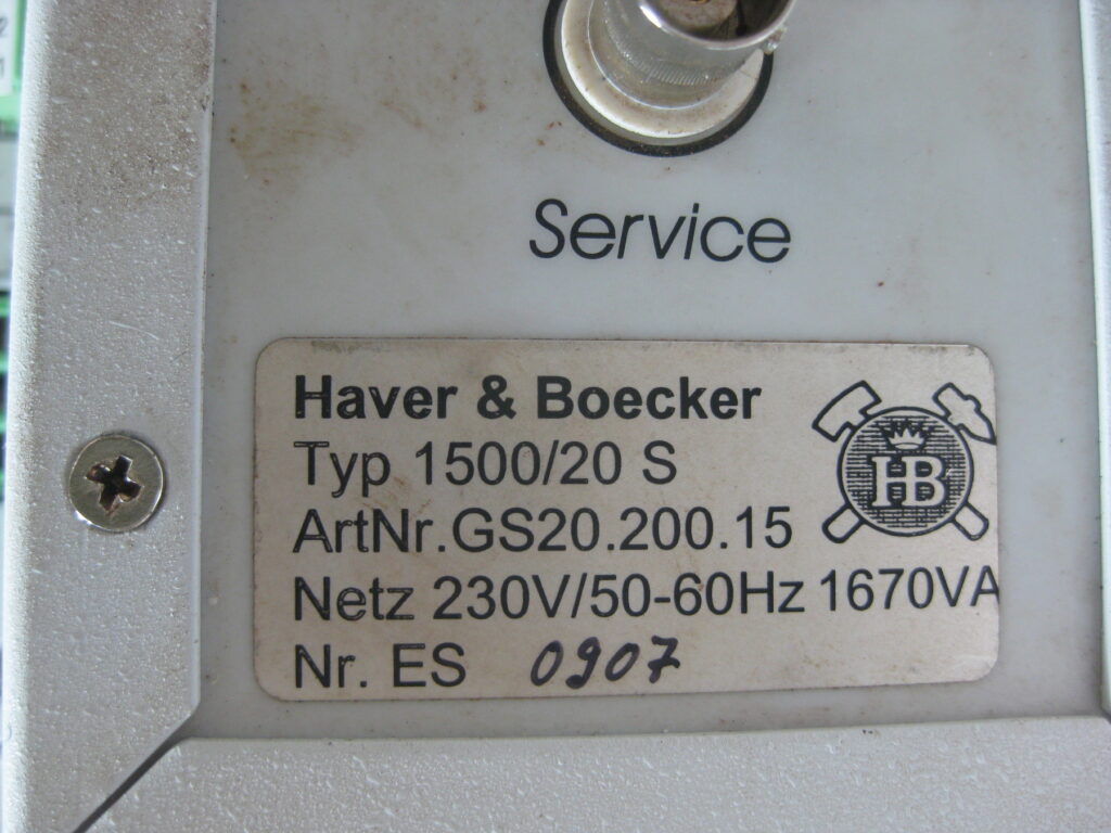 Image #4 of Repair HAVER & BOECKER 1500/20 S SERVO DRIVE in Malaysia, Singapore, Thailand, Indonesia