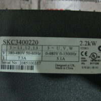 Repair Emerson SKC3400220 INVERTER 2.2KW in Malaysia, Singapore, Thailand, Indonesia