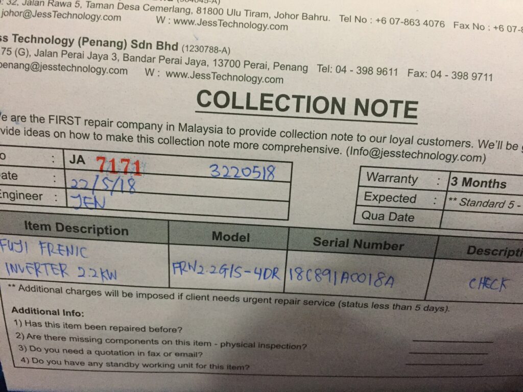 Image #3 of Repair FUJI FRN2.2G1S-4DR FRENIC INVERTER 2.2KW in Malaysia, Singapore, Thailand, Indonesia