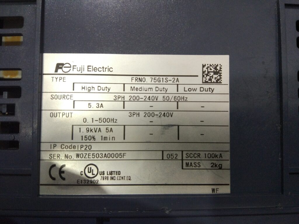 Image #2 of Repair FUJI FRN0.75G1S-20 FUJI FRENIC MEGA 5.3A INVERTER in Malaysia, Singapore, Thailand, Indonesia