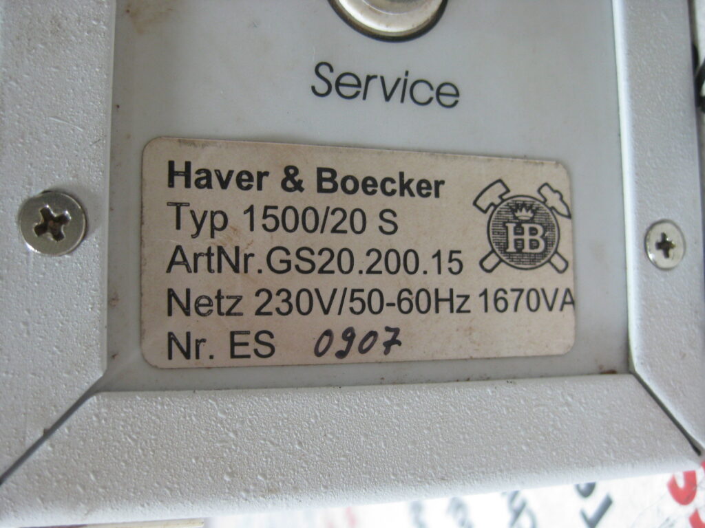 Image #4 of Repair HAVER & BOECKER 1500/20 S SERVO DRIVE in Malaysia, Singapore, Thailand, Indonesia