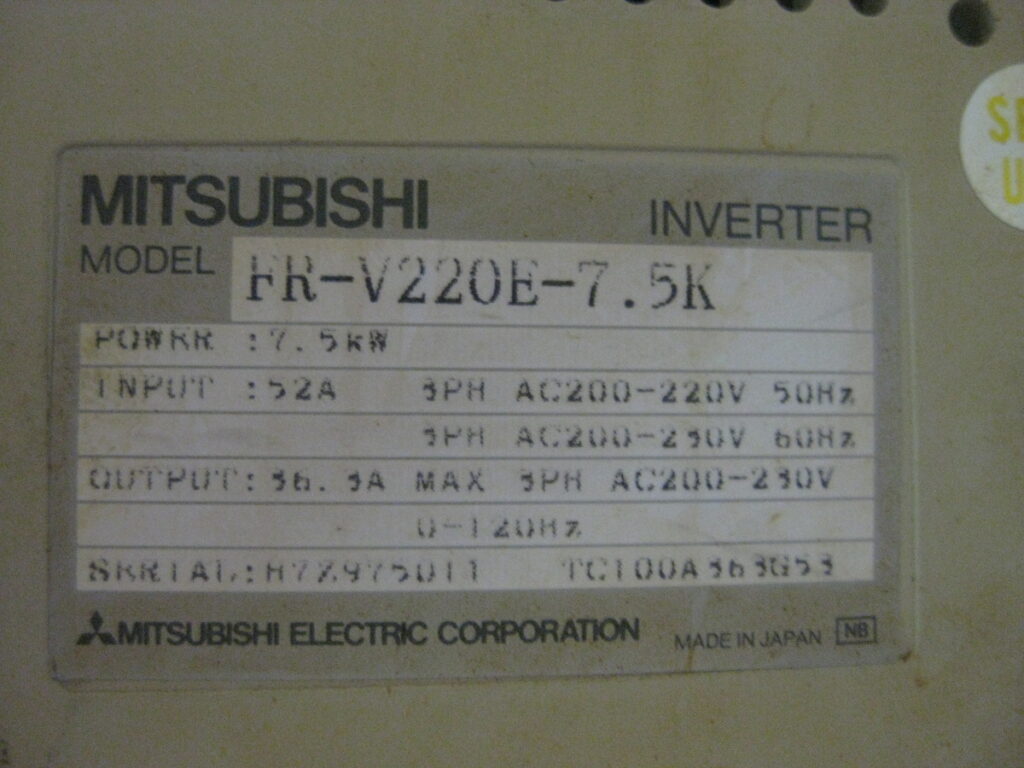 Image #2 of Repair MITSUBISHI FR-V220E-7.5K INVERTER 7.5KW in Malaysia, Singapore, Thailand, Indonesia
