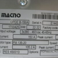 Repair OPDE TDE MACNO OPDEB-150A SERVO DRIVE in Malaysia, Singapore, Thailand, Indonesia