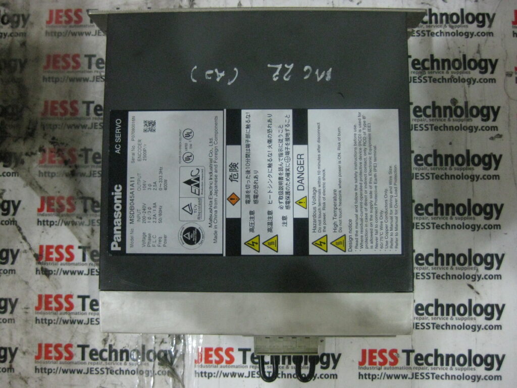 Image #1 of Repair PANAsonic MSDB045A1A11 AC SERVO in Malaysia, Singapore, Thailand, Indonesia