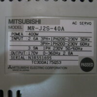 Repair MITSUBISHI MR-J2S-40A AC SERVO DRIVE in Malaysia, Singapore, Thailand, Indonesia