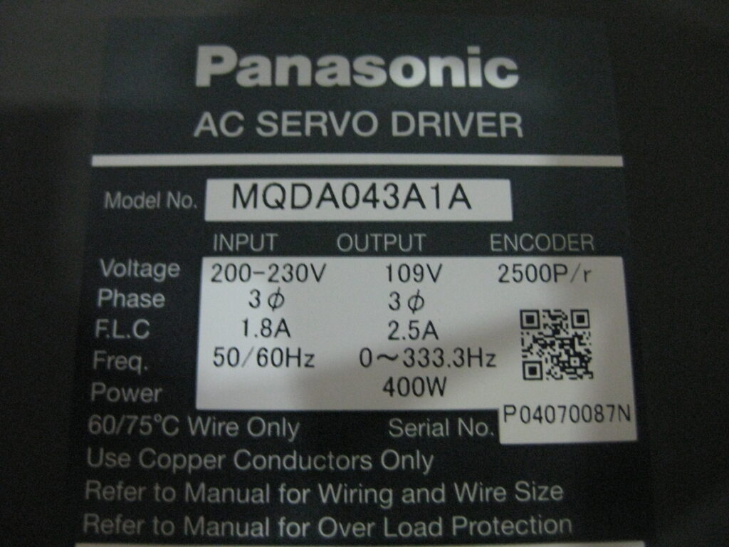 Image #4 of Repair PANAsonic MQDA043A1A AC SERVO DRIVE 1.8A in Malaysia, Singapore, Thailand, Indonesia