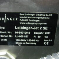 Repair LEIBINGER JET 2 SE INK JET PRINTER in Malaysia, Singapore, Thailand, Indonesia