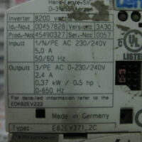 Repair Lenze E82EV371-2C INVERTER 0.37KW in Malaysia, Singapore, Thailand, Indonesia
