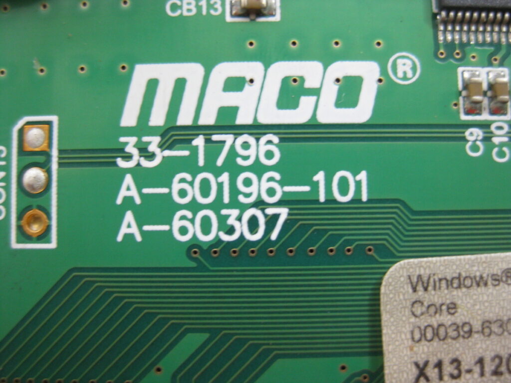 Image #4 of Repair MACO 33-1796 PCB in Malaysia, Singapore, Thailand, Indonesia