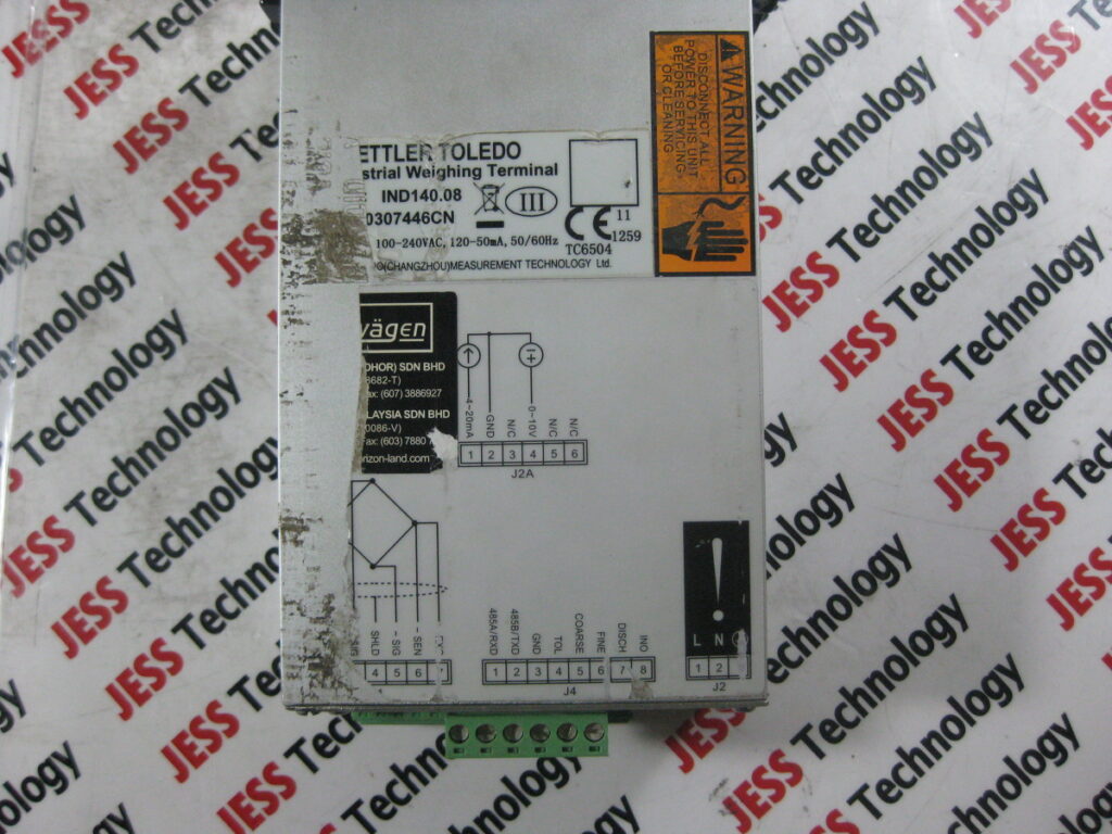 Image #3 of Repair METTLER TOLEDO IND140.00 INDUSTRIAL WEIGHING TERMINAL 120-50 mA in Malaysia, Singapore, Thailand, Indonesia