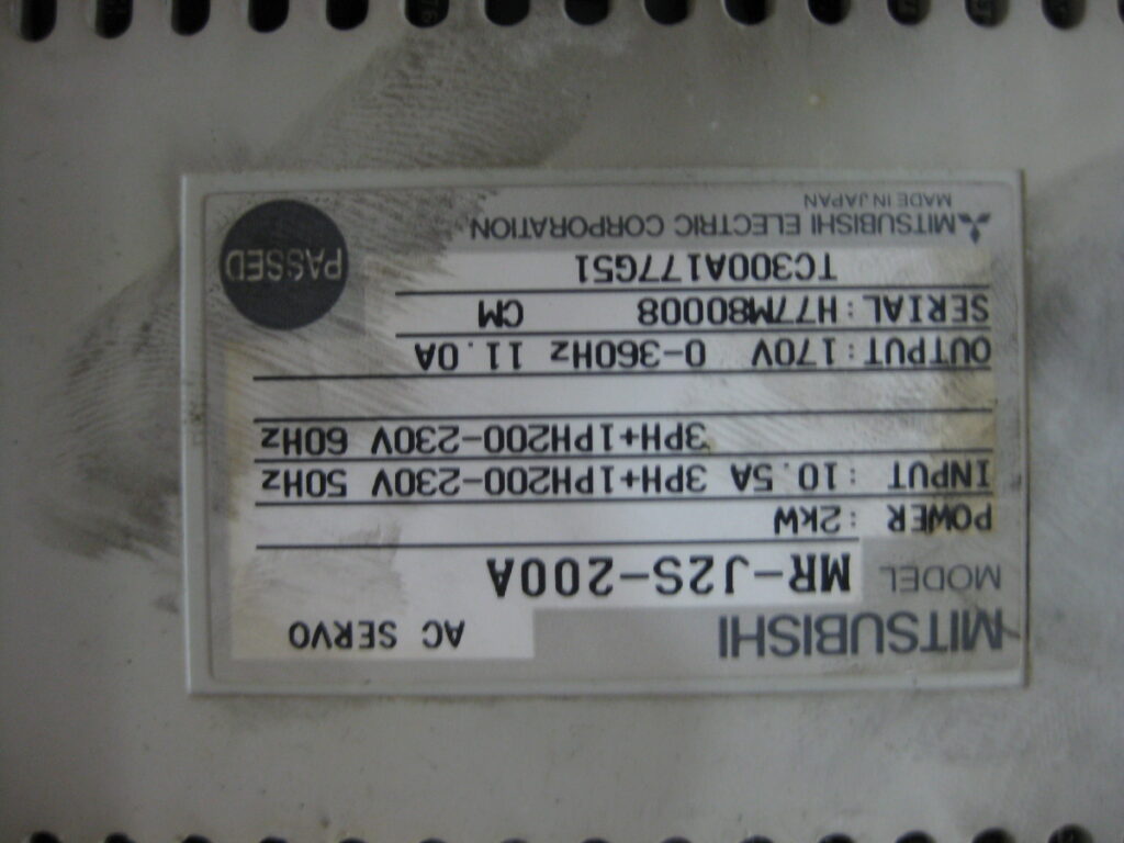 Image #2 of Repair MITSUBIHI MR-J2S-200A AC SERVO in Malaysia, Singapore, Thailand, Indonesia