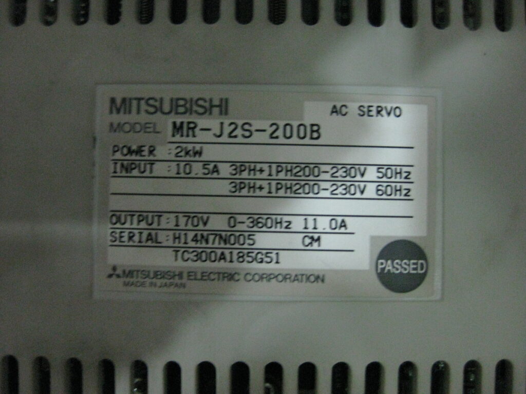Image #1 of Repair MITSUBIHI MR-J2S-200B AC SERVO in Malaysia, Singapore, Thailand, Indonesia