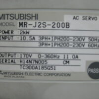 Repair MITSUBISHI MR-J2S-200B AC SERVO 20KW in Malaysia, Singapore, Thailand, Indonesia