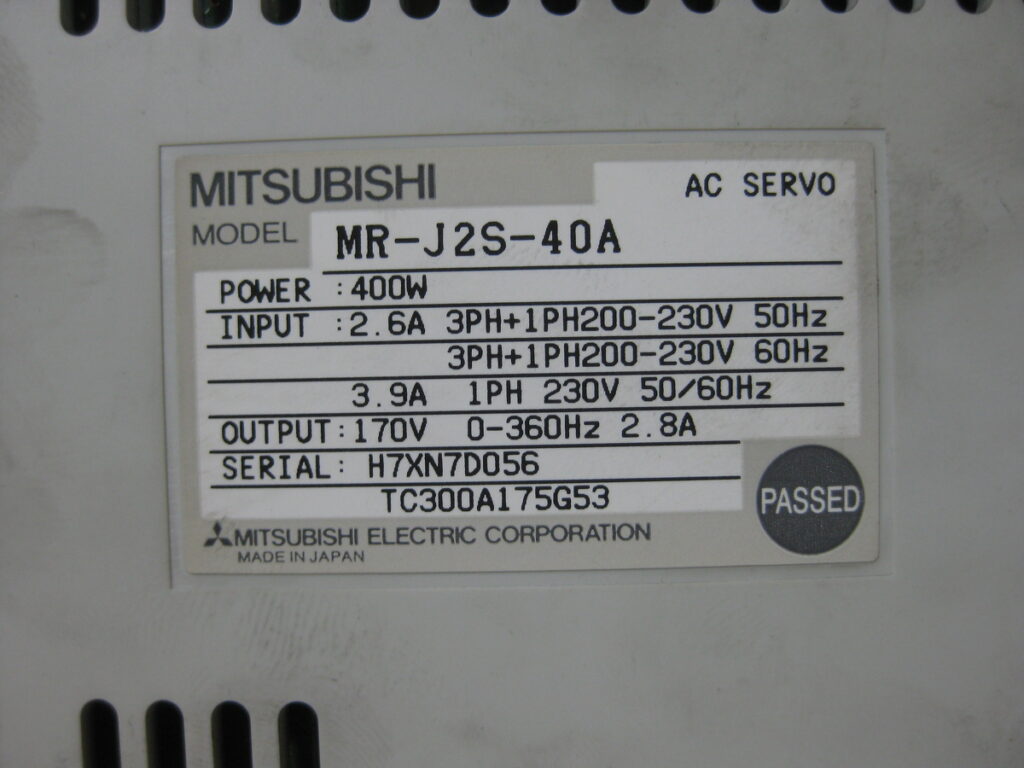 Image #1 of Repair MITSUBISHI MR-J2S-40A AC SERVO 400W in Malaysia, Singapore, Thailand, Indonesia