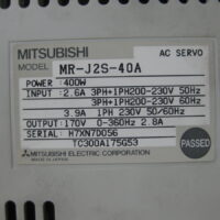 Repair MITSUBISHI MR-J2S-40A AC SERVO 400W in Malaysia, Singapore, Thailand, Indonesia