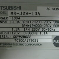 Repair Mitsubishi MR-J25-10A AC SERVO in Malaysia, Singapore, Thailand, Indonesia