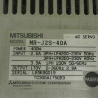 Repair Mitsubishi MR-J2S-40A AC Servo in Malaysia, Singapore, Thailand, Indonesia