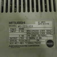 Repair Mitsubishi MR-J2S-40A AC Servo in Malaysia, Singapore, Thailand, Indonesia