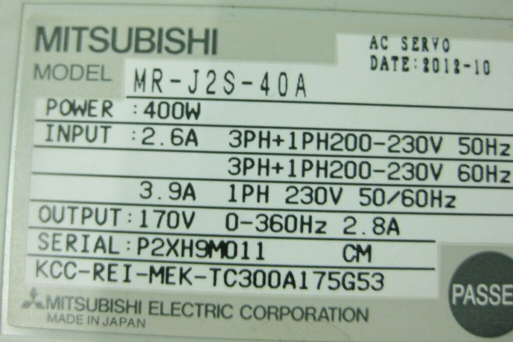 Image #4 of Repair Mitsubishi MR-J2S-40A AC Servo in Malaysia, Singapore, Thailand, Indonesia