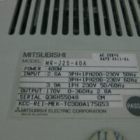 Repair Mitshubishi MR-J2S-40A AC SERVO DRIVE in Malaysia, Singapore, Thailand, Indonesia