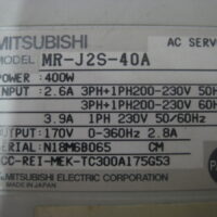 Repair MITSUBISHI MR-J2S-40A MITSUBISHI MEL SERVO in Malaysia, Singapore, Thailand, Indonesia