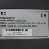 Repair PSC AC5004H04 INVERTER in Malaysia, Singapore, Thailand, Indonesia
