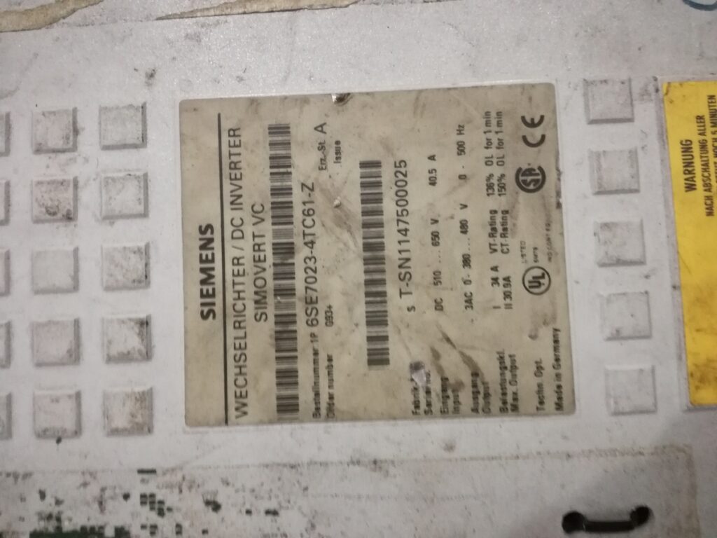Image #4 of Repair SIEMENS 6SE7023-4TC61-Z SIEMENS (40.5V) in Malaysia, Singapore, Thailand, Indonesia