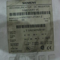 Repair SIEMENS 6SE7027-2TD61-Z DC INVERTER 85.7A in Malaysia, Singapore, Thailand, Indonesia
