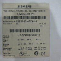 Repair SIEMENS 6SE7023-4TC61-Z SIEMENS DC INVERTER SIMOVERT VC(40.5A) in Malaysia, Singapore, Thailand, Indonesia