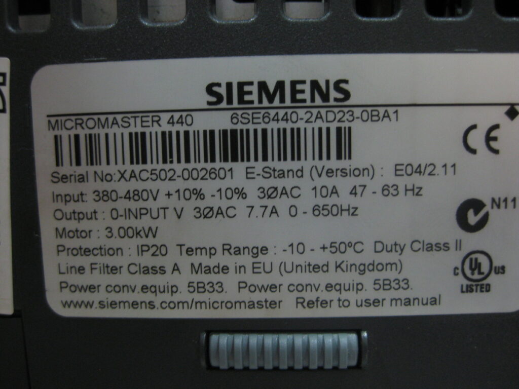 Image #2 of Repair SIEMENS 6SE6440-2AD23-0AB1 INVERTER 3KW in Malaysia, Singapore, Thailand, Indonesia
