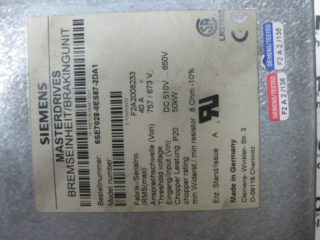 Image #4 of Repair SIEMENS 6SE7028-0ES87-2DA1 MASTERDRIVES 40A in Malaysia, Singapore, Thailand, Indonesia